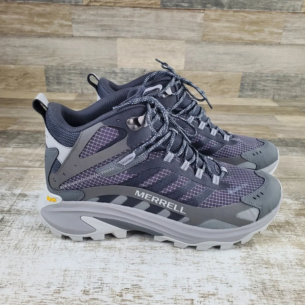 Merrell Moab Speed 2 Men Hiking Boot Sz 10 W Comfort Asphalt Gore-Tex Waterproof